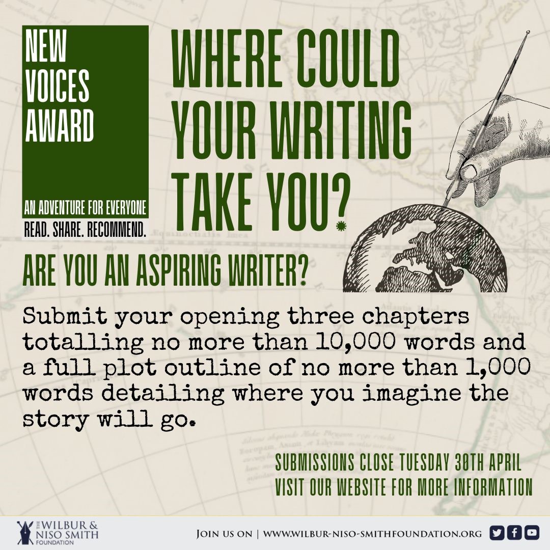 Enter the @Wilbur_Niso_Fdn #NewVoicesAward by 30th April - you could win 1-to-1 mentoring, editorial guidance and consideration from @bonnierbooks_uk. More info here: bit.ly/3yZUap8 #WritingCompetition #AdventureWriting
