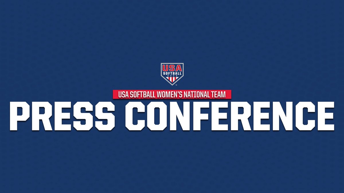 Join us 𝙇𝙄𝙑𝙀 on YouTube for a press conference with our @USASoftballWNT Program Head Coaches Heather Tarr (@CoachTarr) and Kelly Kretschman (@yankeekk12) along with athletes @acarda3, @kinziehansen, and @hannahFlippen! 𝗧𝗢𝗗𝗔𝗬 𝟭𝟬:𝟬𝟬 𝗔𝗠 𝗖𝗧 » go.usasoftball.com/3Ea9xhH