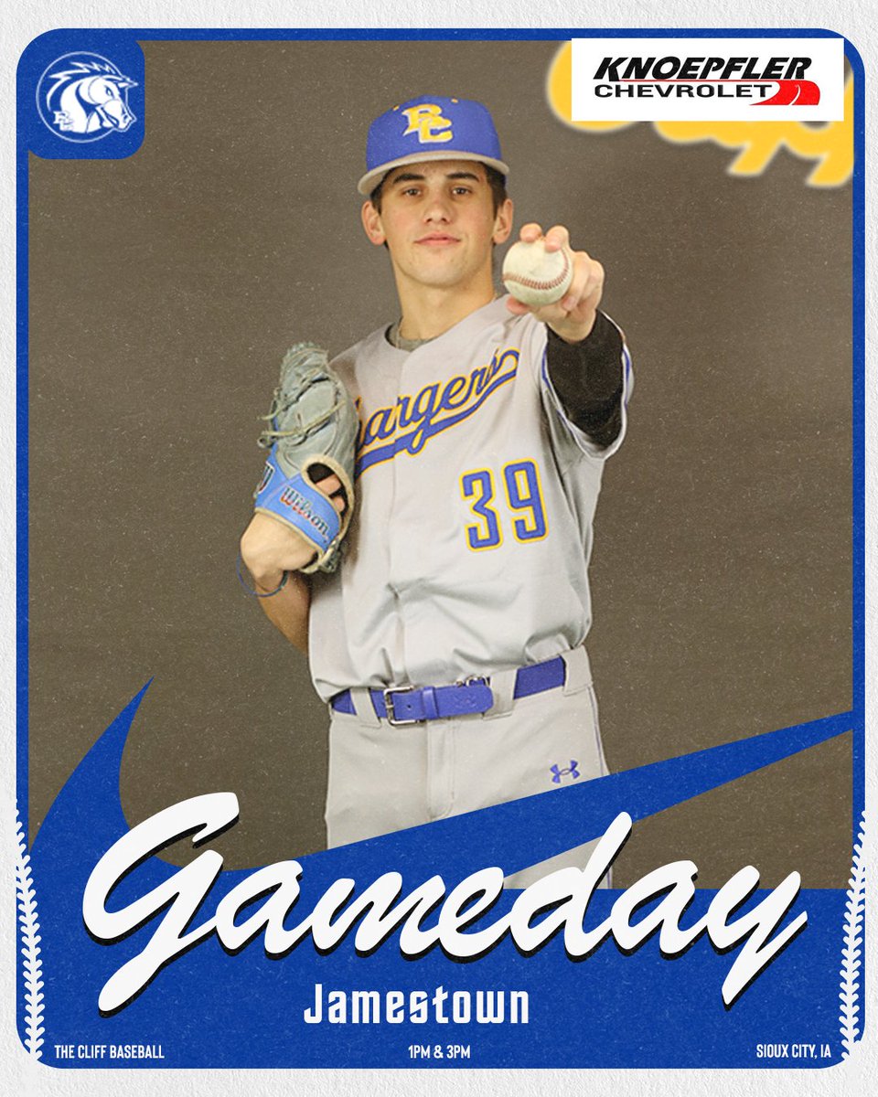 Briar Cliff Athletics (@bcuchargers) on Twitter photo GAME DAY!
๐ : Jamestown
๐ : 1PM & 3PM
๐ : Bishop Mueller Complex
๐บ :bit.ly/4aXwtiv
๐ :bit.ly/3USPT3k
#BattleOn | <a href="/CliffBaseball/">Briar Cliff Baseball</a> GAME DAY!
๐ : Jamestown
๐ : 1PM & 3PM
๐ : Bishop Mueller Complex
๐บ :bit.ly/4aXwtiv
๐ :bit.ly/3USPT3k
#BattleOn | <a href="/CliffBaseball/">Briar Cliff Baseball</a>