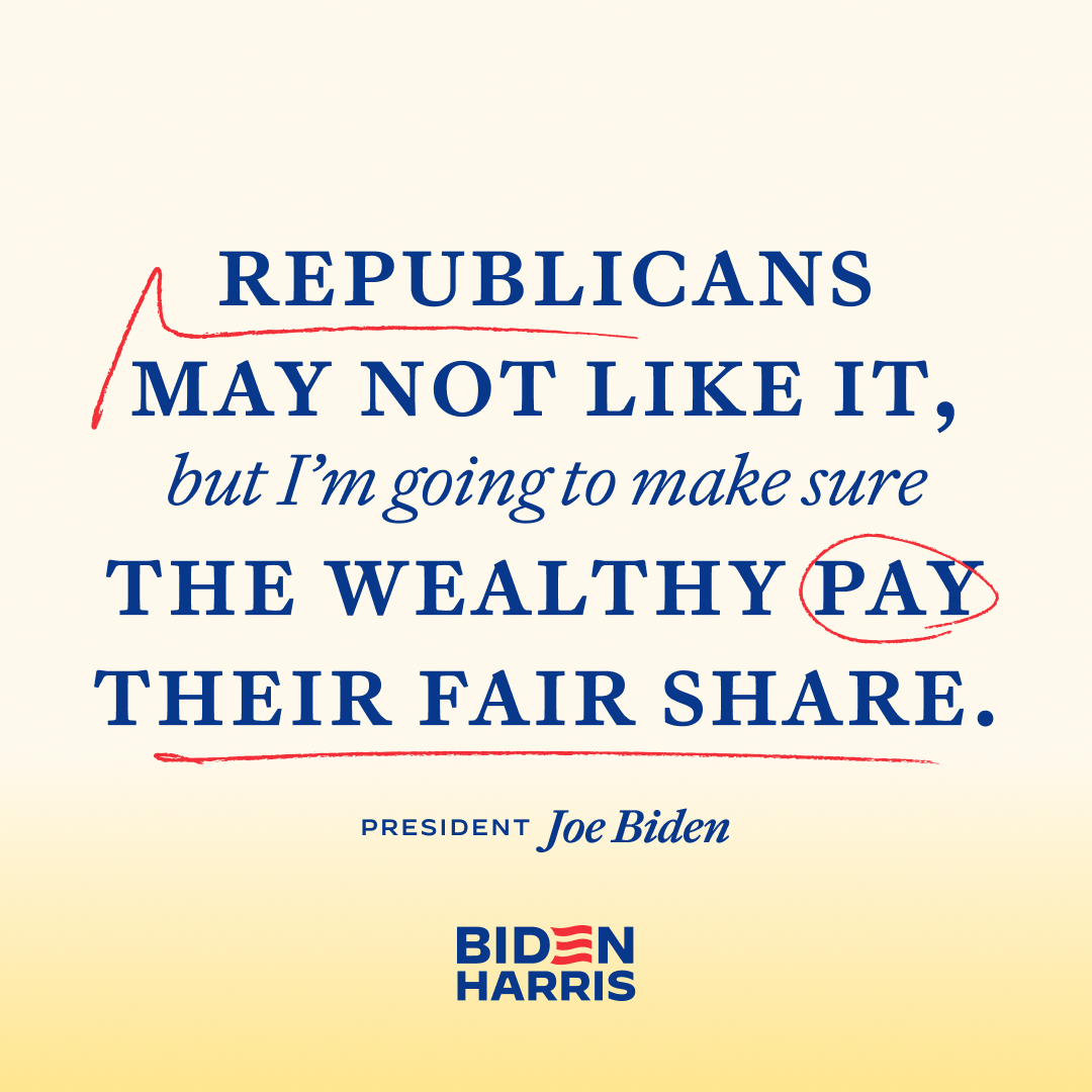 The way to make the tax code fair is to make big corporations and the very wealthy begin to pay their share.