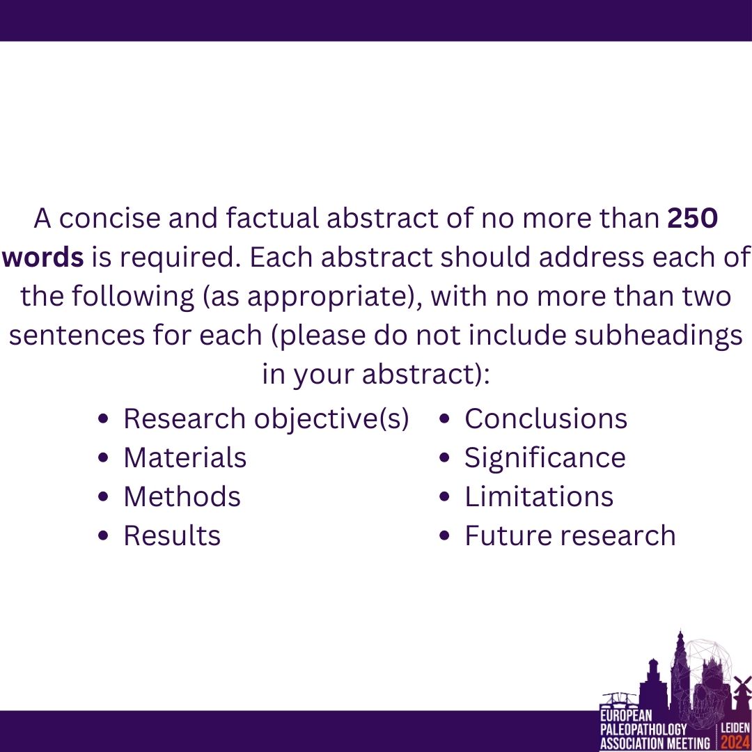 Need some help with your abstract for #EuroPPA2024? Check out our Abstract Guidelines! You can find more information (and a super useful template) on our website: ppa2024.nl/submission