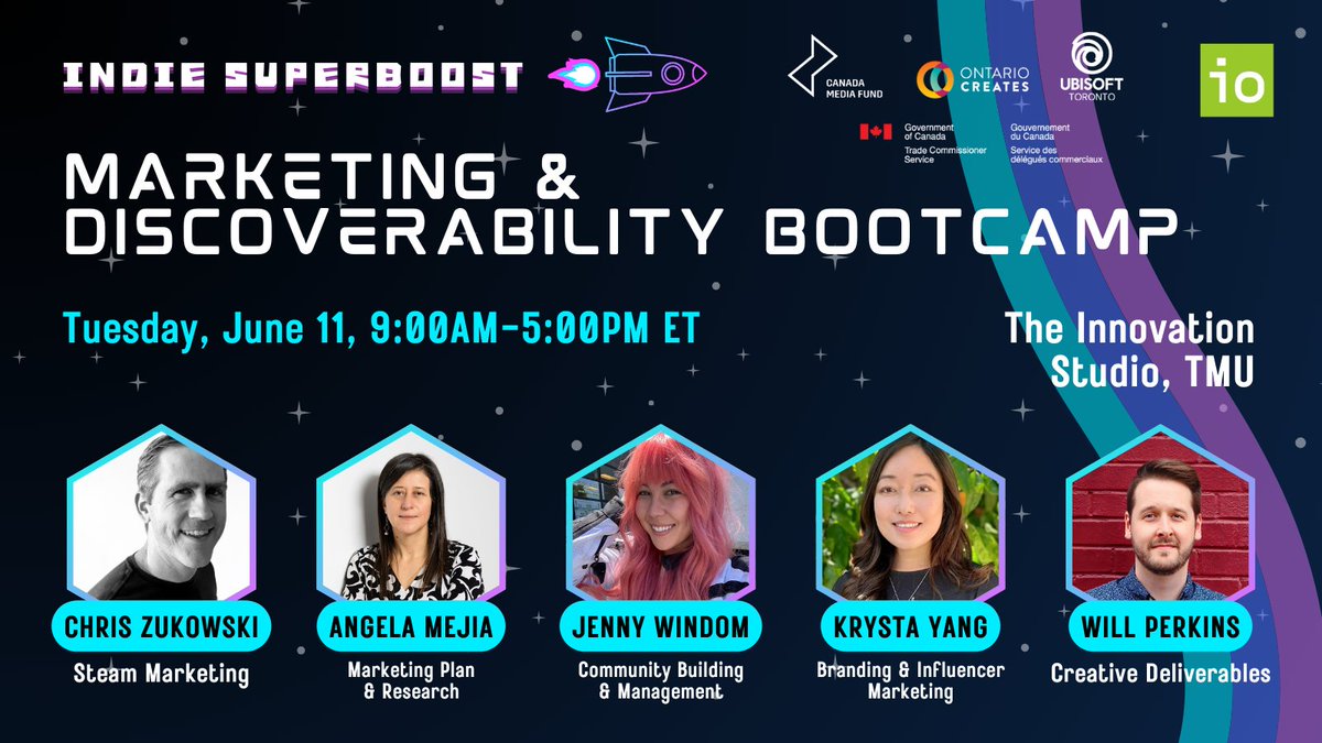 Indie Superboost Marketing & Discoverability Bootcamp registration is open! This intensive one-day workshop comprises three interactive workshops and two presentations by our distinguished experts. Registration, pricing & selection criteria here: bit.ly/isb-bootcamp