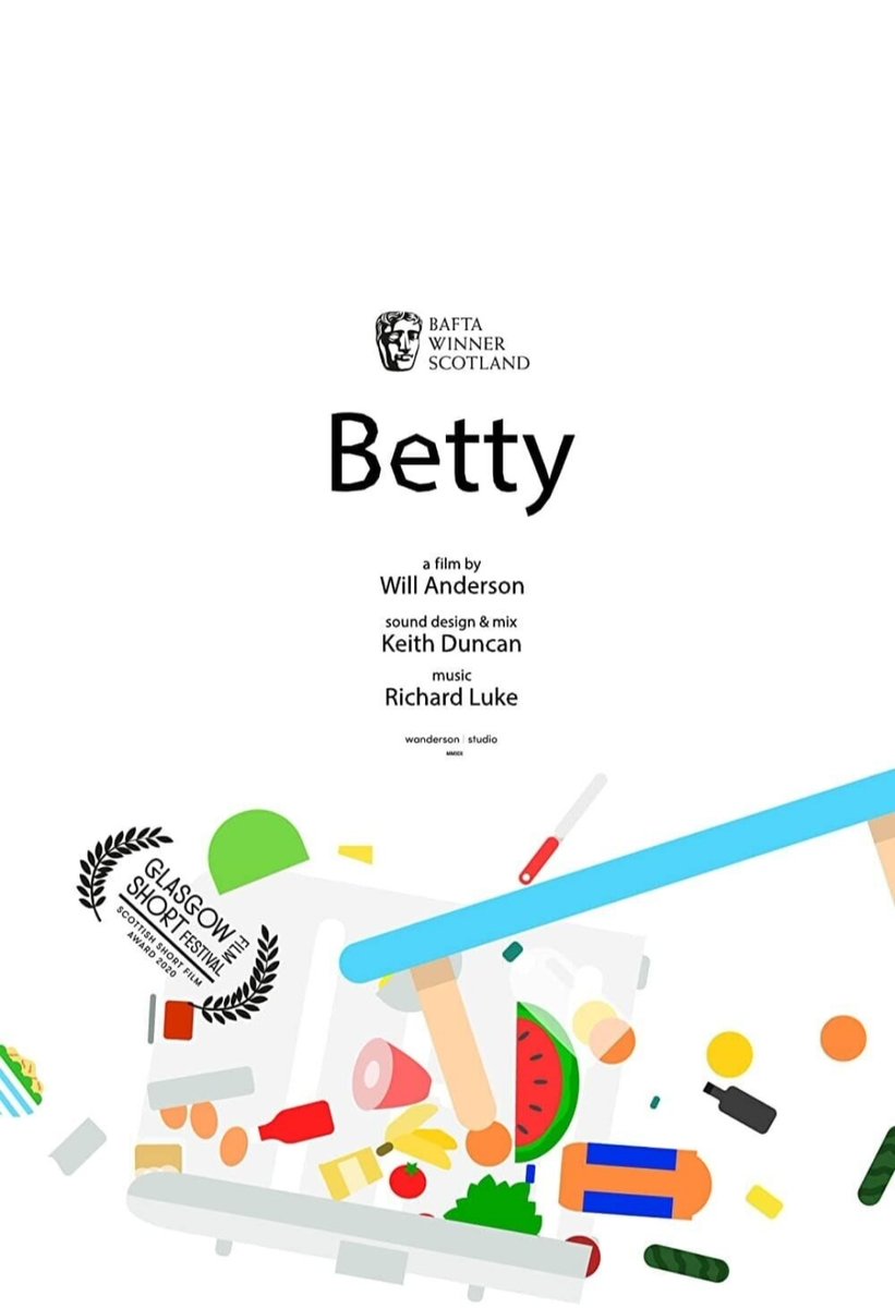 BETTY (2020) Animated short from Scottish animator Will Anderson (born in Dingwall 🏴󠁧󠁢󠁳󠁣󠁴󠁿) Cool and clever concept. The animator tries to make sense of his failed relationship. He narrates through his 'director's commentary' Winner of a BAFTA Scotland