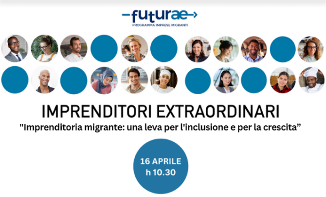 unioncamere's tweet photo. #impresemigranti, domani l'evento nazionale del progetto #Futurae promosso dal @MinLavoro e realizzato da #Unioncamere e #cameredicommercio per accompagnare la nascita e crescita di imprese e attività di lavoro autonomo di cittadini e cittadine migranti. https://t.co/RL6OEAu5lQ https://t.co/JkcfHbYk0u
