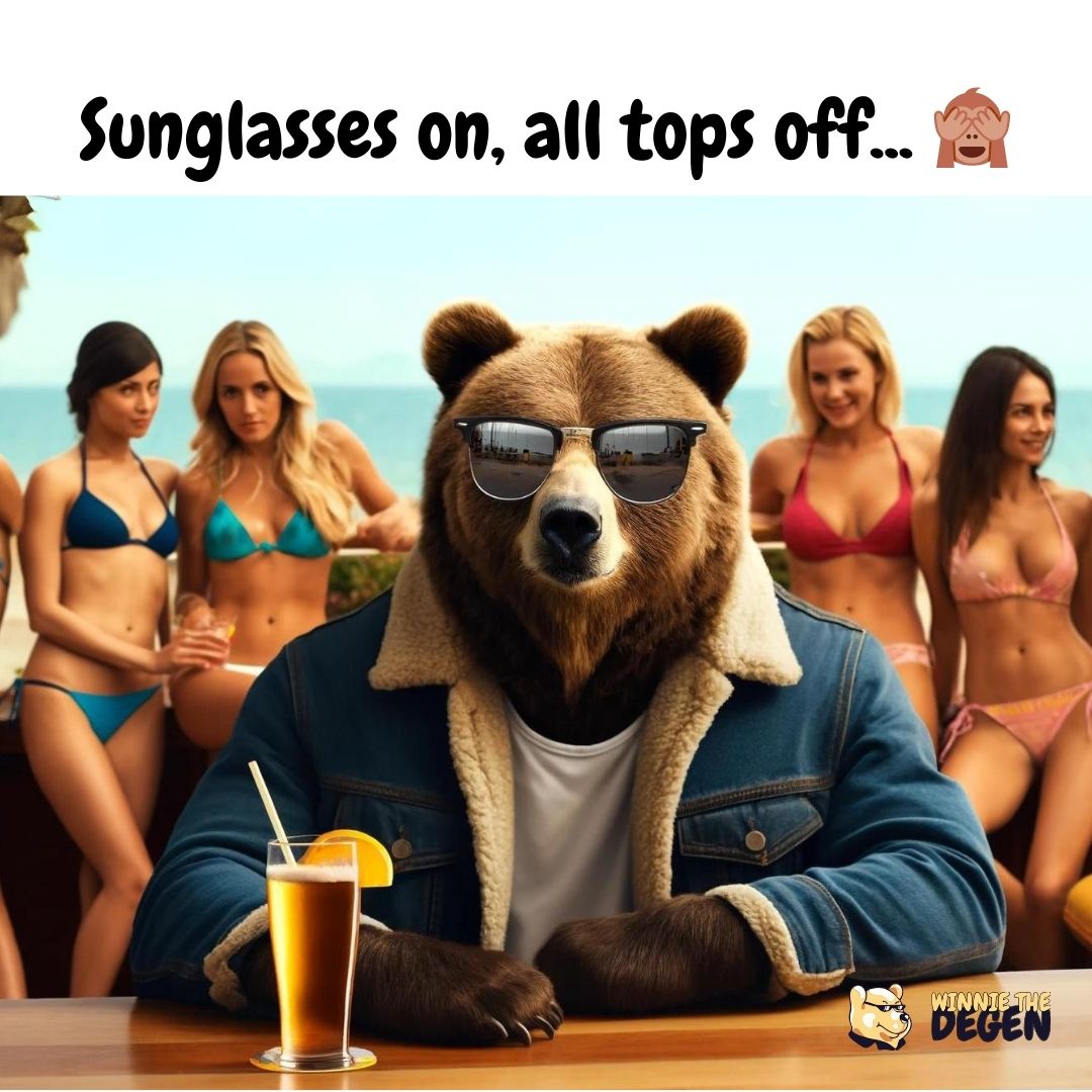 Bear with me, ladies, there's enough cool to go around...
#BeachBear
