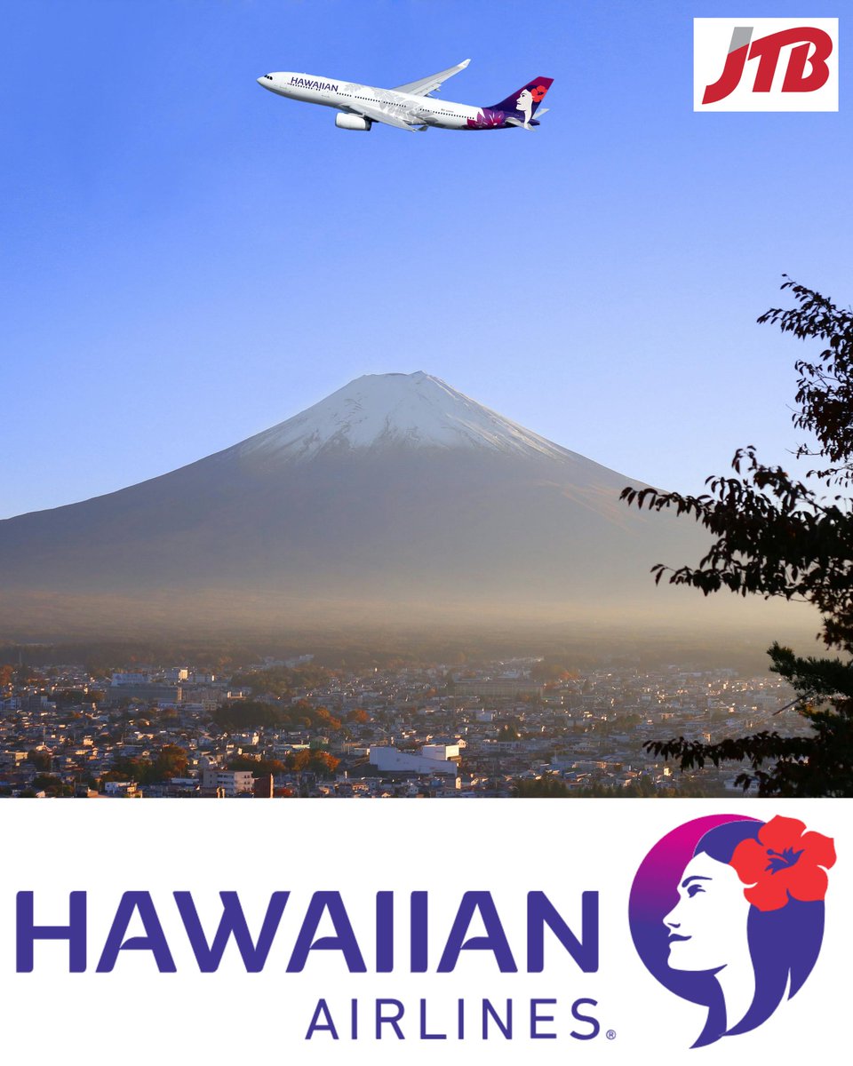 Tokyo, Osaka, Kyoto...take off for Japan 🗾 on Hawaiian Airlines - come by JTB USA Honolulu at @AlaMoanaCenter and check out our air and hotel packages! 🤙

👉 jtbusa.com/Honolulu

#japan #visitjapan #sale #ilovejapan #alamoana #alamoanacenter #flyhawaiian #hawaiianairlines