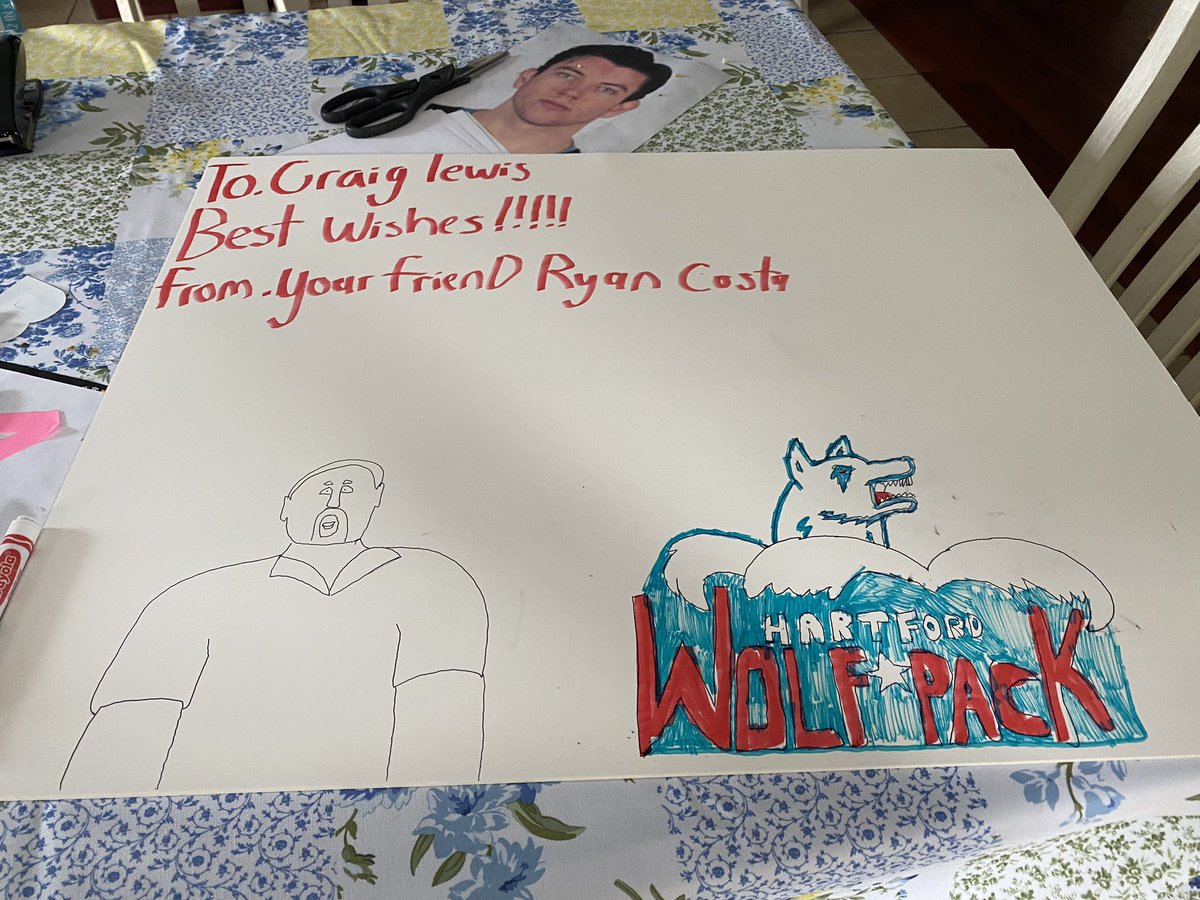 Hi <a href="/craiglewis/">craig lewis</a> I wanted to tell you I have a gift thst I made for you a drawing I wanted to give to you next weekend on Sunday April 21st 2024 when the Wolfpack come to providence to play against the bruins !!! I hope you like the drawing !!!!