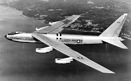 On April 15, 1952 – The 1st B-52 prototype test flight was made. The B-52 is a long-range, subsonic, jet-powered strategic bomber. The B-52 was designed and built by Boeing, which has continued to provide support and upgrades. It has been in operation since the 1950s.