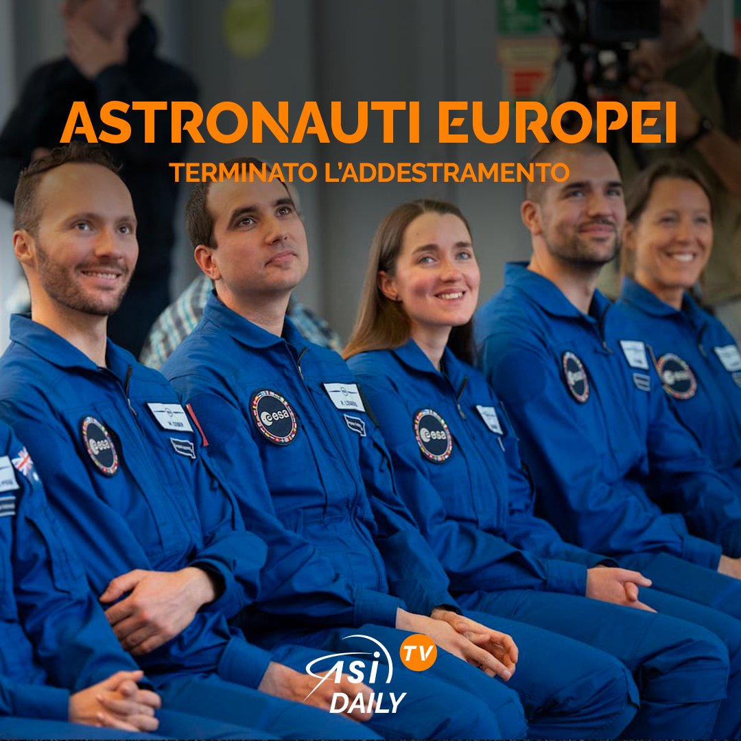 🧑‍🚀👨‍🚀 Terminato l’addestramento della nuova classe di astronauti europei ▶️ Guarda il video di #AsiTv: lnkd.in/dS9uhTeg 🎧 Oppure ascolta l'audio: lnkd.in/dG4kpcUN ✅ Seguici anche su WhatsApp! lnkd.in/d2dskpxs #Asi #AsiTvDaily #vitanellospazio