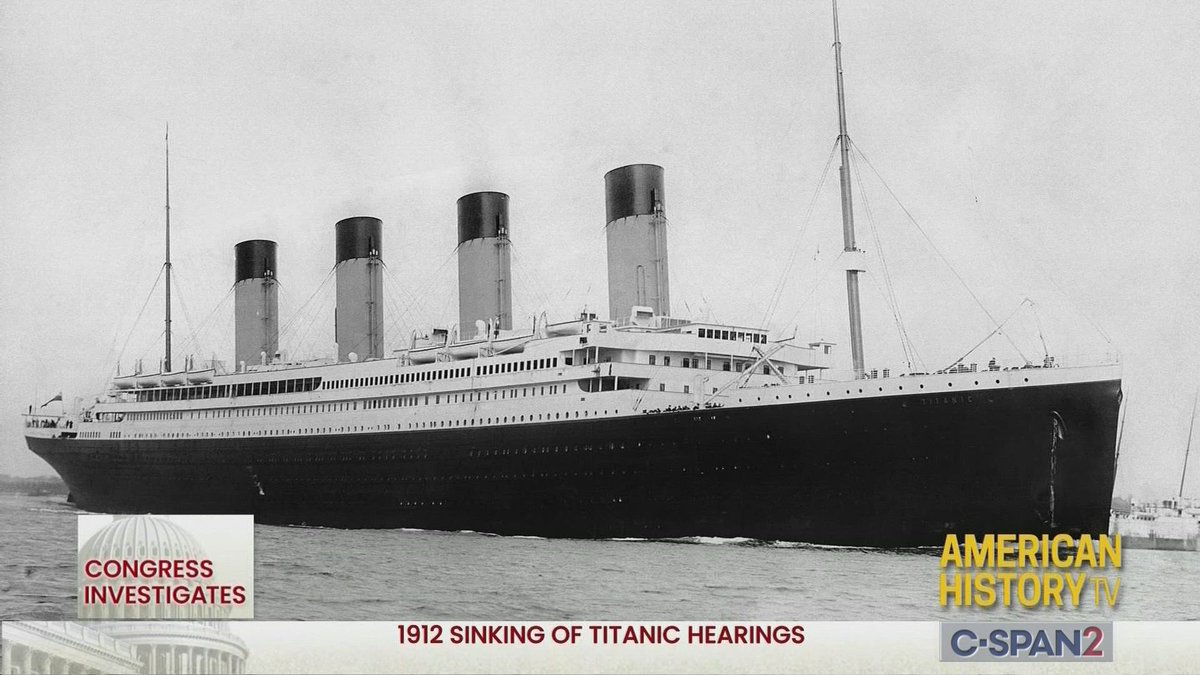 #Titanic sunk 112 years ago today. Learn more about the sinking and the Congressional investigation that followed with this NEW lesson, f/t the @Levin_Center's Elise Bean, @TitanicExhibit's Claes-Goran Wetterholm, and others: c-span.org/classroom/docu…. #Congress #WorldHistory