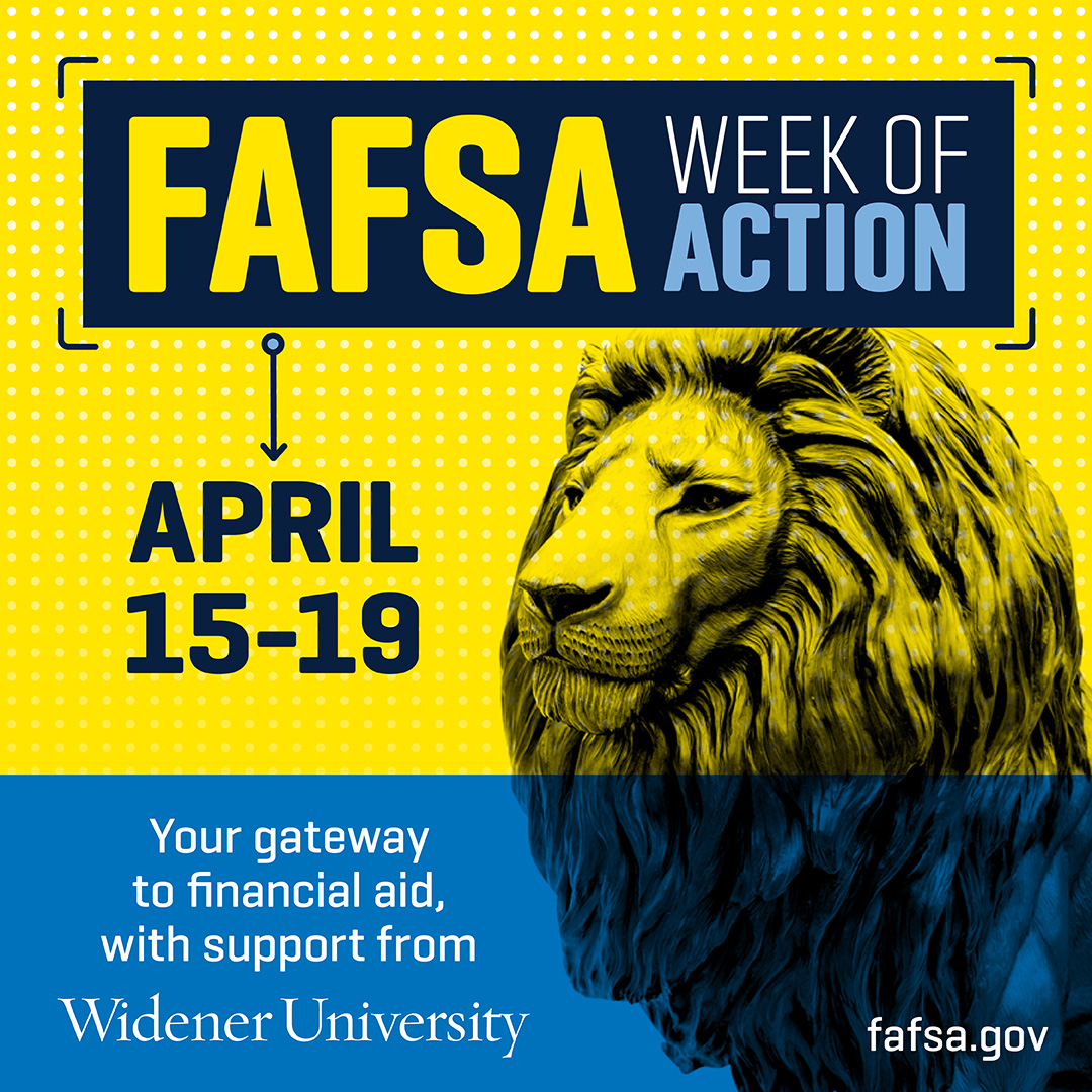 In support of government’s #FAFSAWeekOfAction we’re offering financial aid assistance, virtual workshops & more to ease college app stress We'll hold 3 virtual #FAFSA completion workshops, April 16-18. Sessions open to all, not just applicants to Widener widener.edu/news/news-arch…