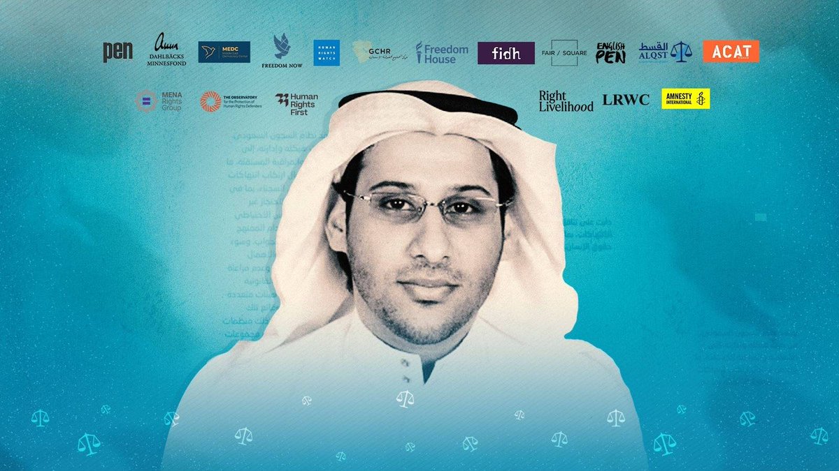 GulfCentre4HR's tweet photo. Today marks ten years since the arrest of prominent #Saudi #HRD @WaleedAbulkhair, a @rightlivelihood laureate
Read our joint statement, signed by 15+ partners, and join us in calling on #SaudiArabia's authorities to #FreeWaleed immediately. @ALQST_En   https://t.co/y2A7HPizJX https://t.co/7CE8Z0UWqN