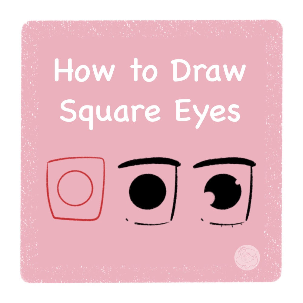 DonCorgi's tweet photo. How to draw square eyes 👀 https://t.co/GE5WZOivcT