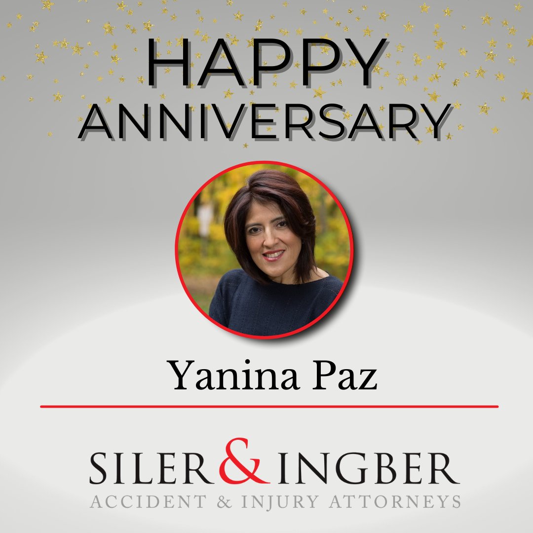 🎉Happy Work Anniversary to our amazing paralegal, Yanina! 🎉
 Your hard work, dedication, and expertise are truly appreciated. Here's to many more years of success together! 

#happyanniversary #hardwork #haveagoodday