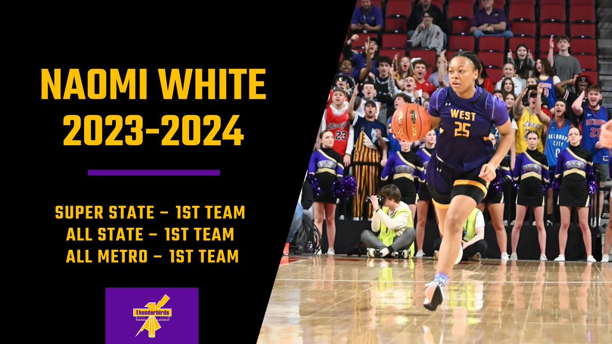 Senior Guard @naomi_white25 averaged 17.9 ppg, 6.8 reb & 3.1 ast per game. Naomi eclipsed 1,000 career points and was selected as 1st Team Super State, 1st Team Class A All State & 1st Team All Metro. Naomi was a member of the All State All Tournament Team.