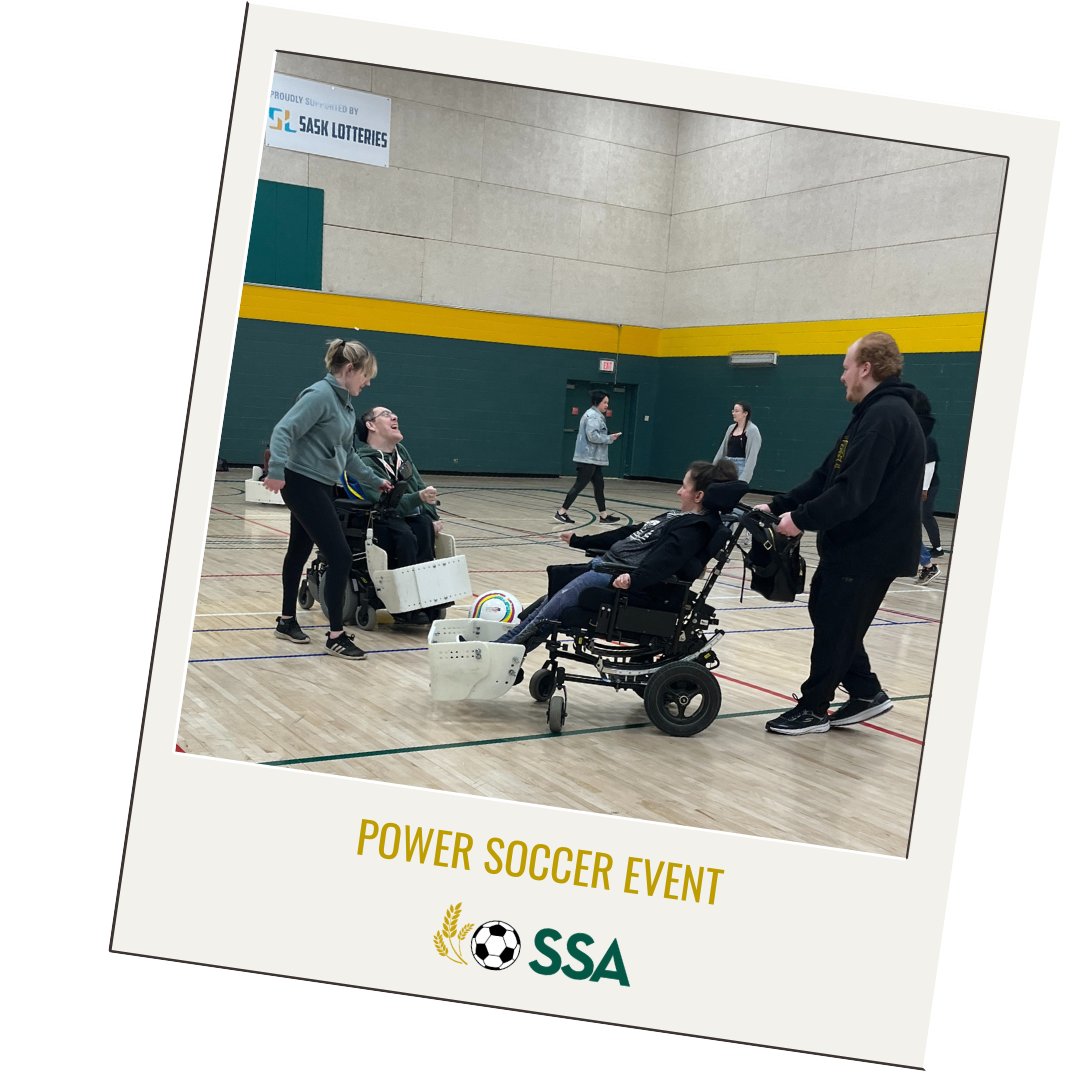 Saskatchewan Soccer strives to provide all people with the opportunity to participate in soccer at every age, no matter their abilities. All that is required is a chair guard and a bigger ball! @UofRegina @skwcsports @beingastonished #sasksoccer