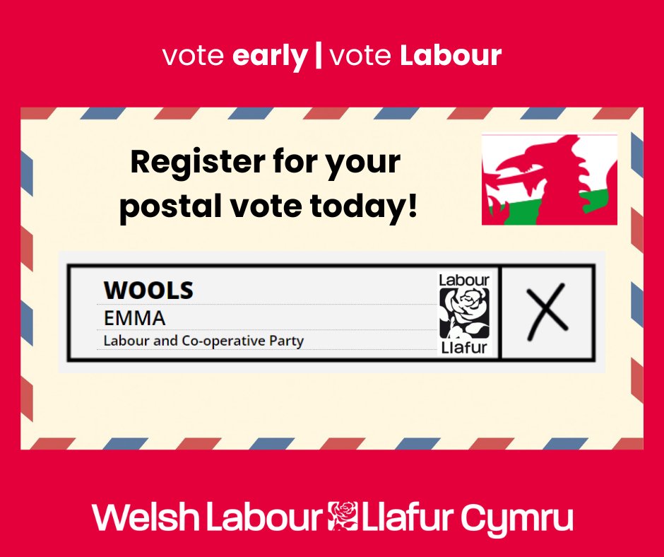 ✔️The deadline to apply for a postal vote for the Police and Crime Commissioner elections on Thursday 2 May is 5pm on Wednesday 17 April. 🗳️You must also be registered to vote by 11:59pm on Tuesday 16 April🌹 #VoteEarlyVoteLabour