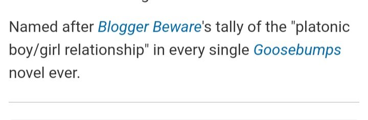 @YCSMPod @AChangeofPants @bobvids @TomatoGrandpa It's funny jow you call the Platonic/Boy ,Girl part a TV tropes thing cuz that trope is literally named after Blogger Beware. Yes it was that popular once upon a time. You couldn't go anywhere GB based without BB references for a time lol.