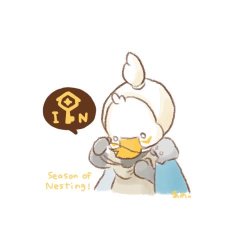 大事な鍵、落とさないようにね#thatskygame #sky星を紡ぐ子どもたち #巣づくりの季節 