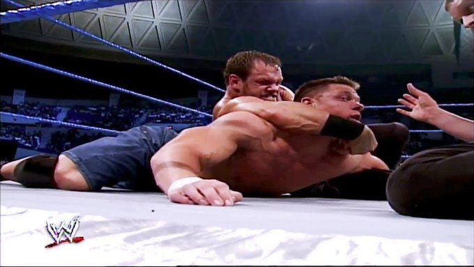 4/15/2003

John Cena defeated Chris Benoit on SmackDown from the Norfolk Scope Arena in Norfolk, Virginia.

#WWE #SmackDown #JohnCena #DoctorOfThuganomics #ChrisBenoit #TheRabidWolverine #TheCrippler