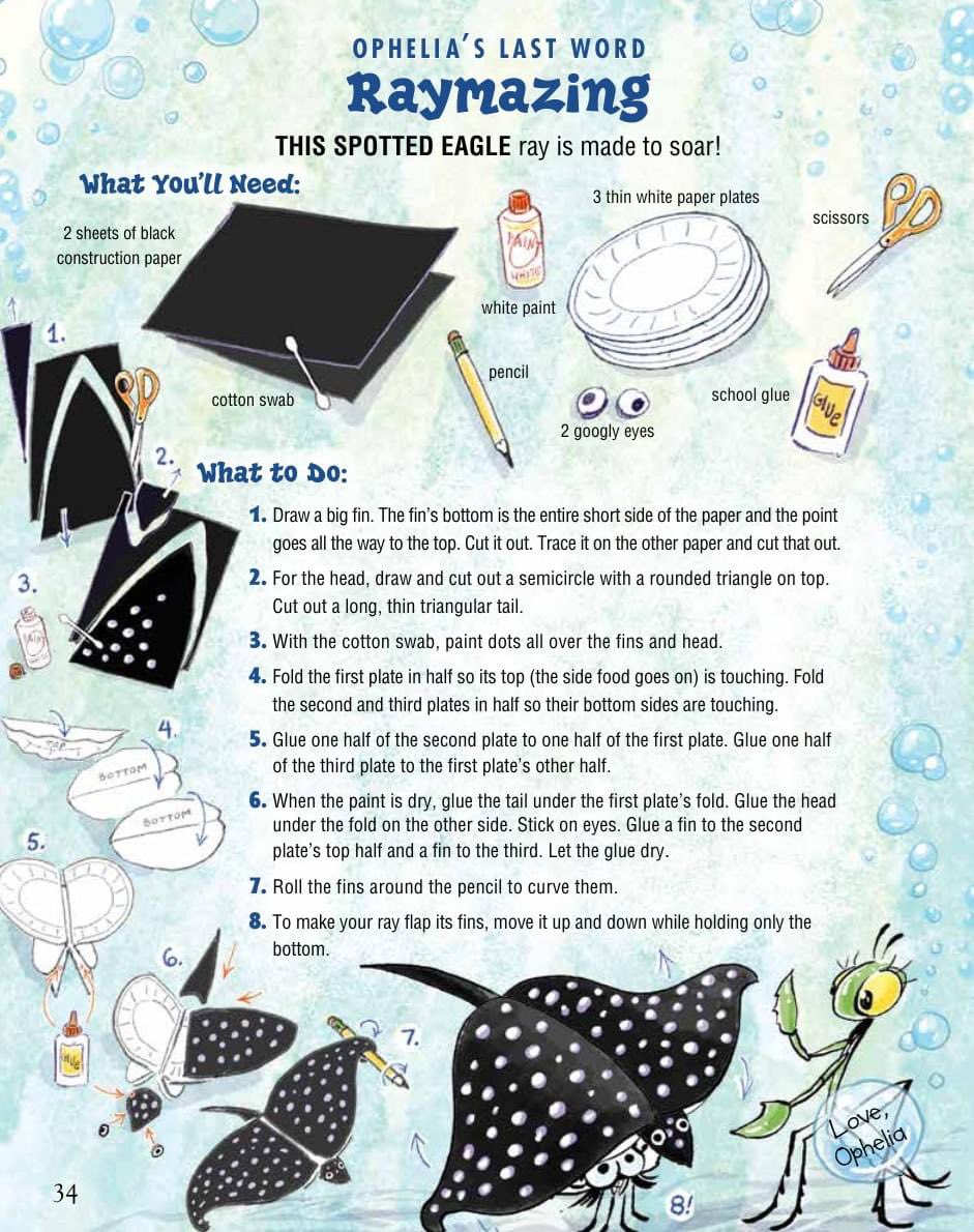 #MakeItMonday! This spotted eagle ray craft from SPIDER Magazine is fun to make at home-- and you can make it flap its fins! Discover more from SPIDER: tinyurl.com/3b5a4j2r