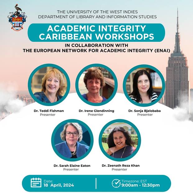 Power-packed 18th April as we join hands through @ENAIntegrity working group to run host of workshops for Carribbean! Thank you Ruth Baker-Gardner for bringing this together ! #igniteintegrity @DrSarahEaton @SonjaBjelobaba @ireneglen @Integrity_Prof @uowd @uow @UaeCai