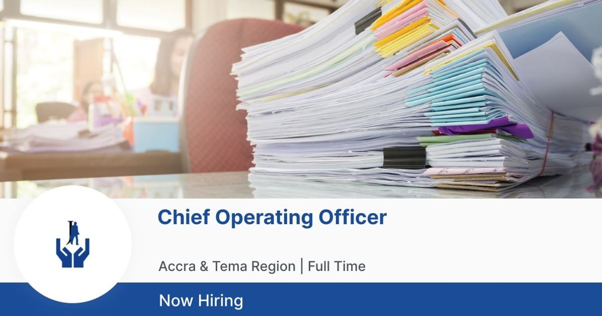 Join a growing company as their Chief Operating Officer. Lead day-to-day operations, drive growth, and success.

Requires proven success in a similar role and deep industry knowledge.

Apply here: jobberman.com.gh/listings/chief…

#jobs #jobbermanghjobs #adminjobs