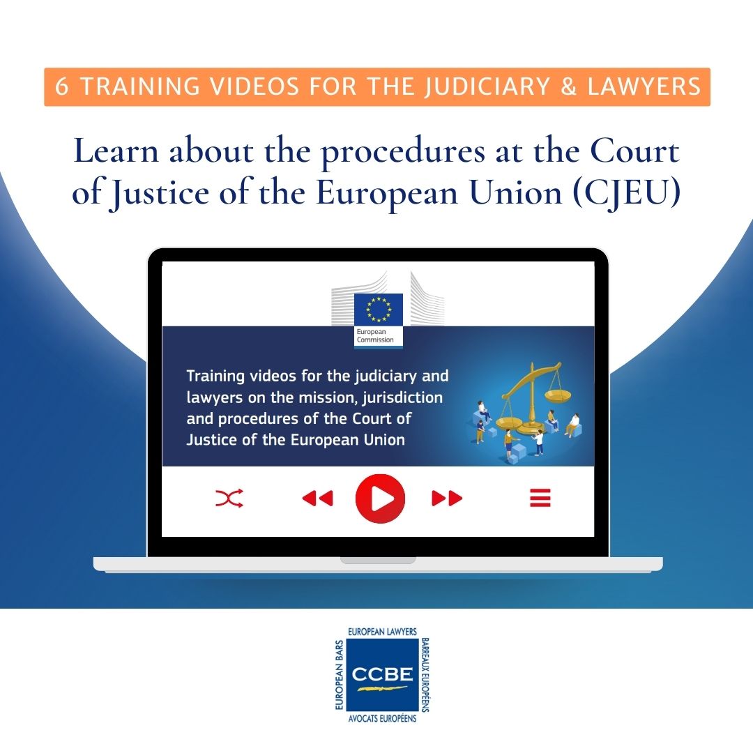 💡Want to know more about the procedures at the Court of Justice of the EU (CJEU)?  

🔎Watch the following training videos available for the #judiciary and #lawyers on the EU Academy Portal here: …training-platform.e-justice.europa.eu/search-trainin…