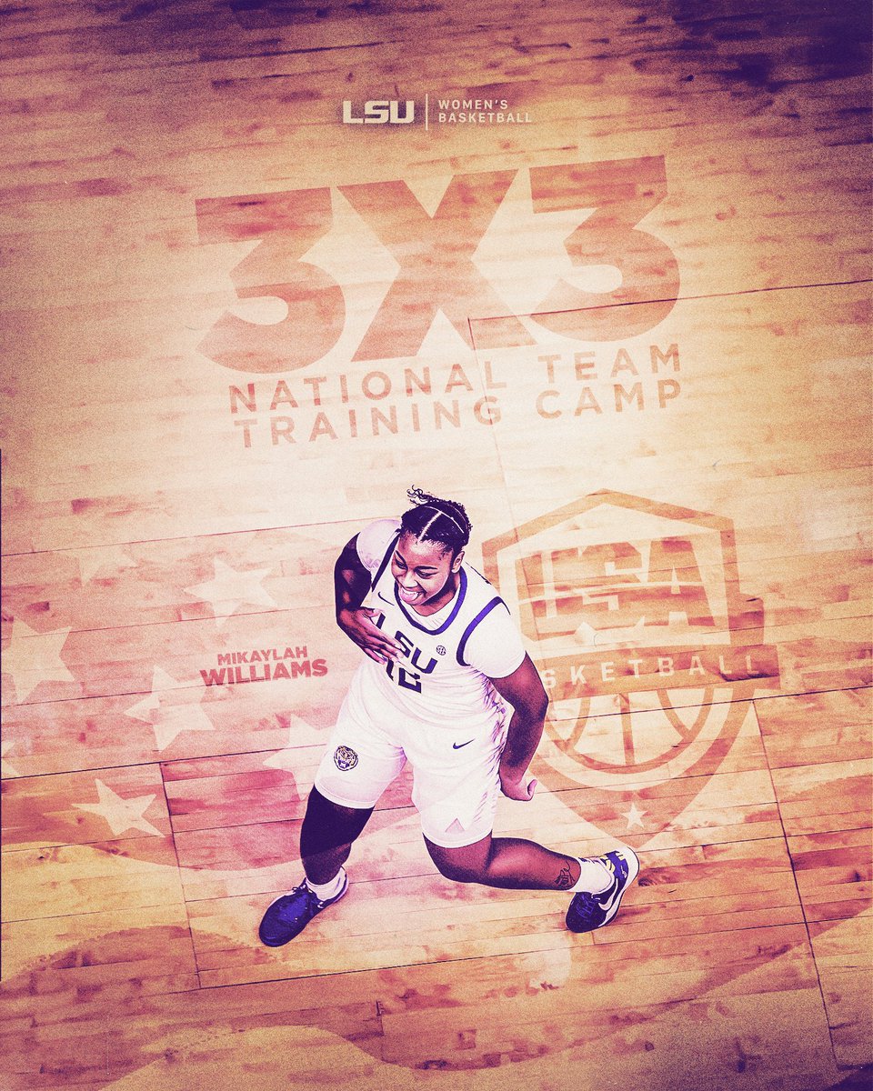 Mikaylah Williams will participate in the 2024 USA 3x3 training camp with an opportunity to earn a spot on the national team! 📄 lsul.su/3UhdBVX