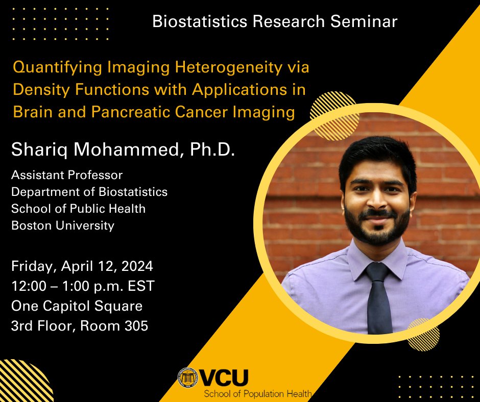 Dr. Shariq Mohammed of Boston University will present his seminar on Friday, April 26 at 12:00pm. This seminar will be in person in OCS and also via Zoom through the registration link below. tinyurl.com/3z5797tn