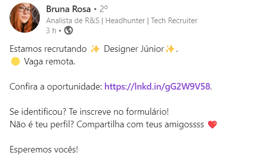 ITRecruiterSara's tweet photo. 🚨ACABEI DE VER NO LINKEDIN🚨

https://t.co/Ici3OZTtNo https://t.co/l5wO1JO74c