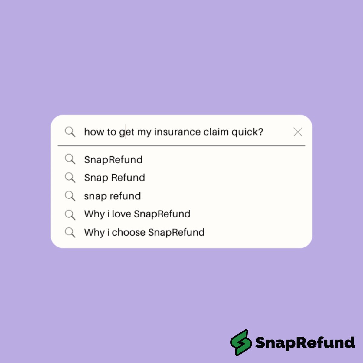 SnapRefund tweet media