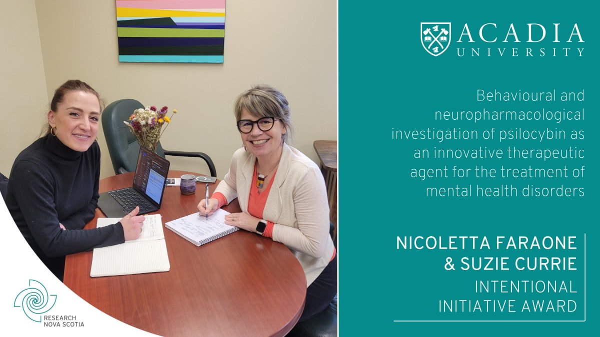 Congratulations to Drs. Nicoletta Faraone & Suzie Currie for receiving an Intentional Initiative Award for a behavioural and neuropharmacological investigation of #psilocybin as an innovative therapeutic agent for the treatment of #MentalHealthDisorders. 🧵(1/5)