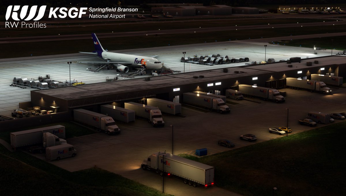 RWProfiles's tweet photo. The time has finally come. Today, we have the pleasure to introduce to the first ever RW Profiles scenery for Microsoft Flightsimulator 2020!  KSGF Springfield Branson National Airport, Missouri, USA🇺🇸
 Watch the teaser trailer here: https://t.co/s1oYW1xR8k https://t.co/csz1OSCuEV