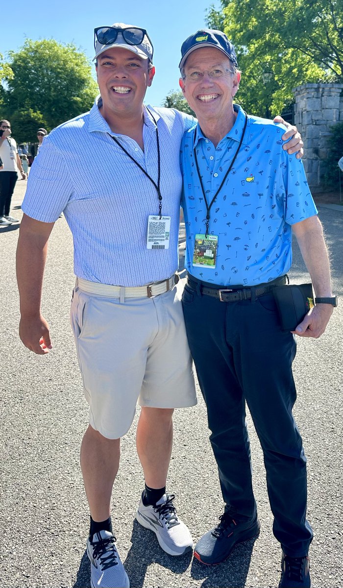 My dad and I grew up watching the Masters together. Such fond memories of lazy Saturday and Sunday afternoons with it on in the background. Yesterday we got to experience Masters Sunday together. There are thistles and thorns, but also glimpses of heaven. This was heaven.