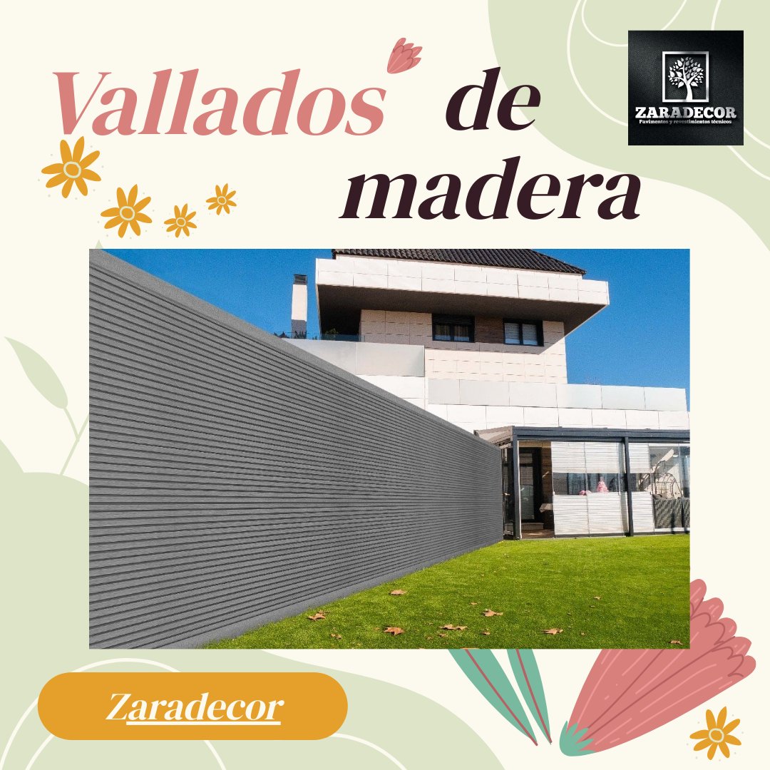 zaradecor's tweet photo. ¡Embellece y protege tu espacio con Zaradecor! 🌟 Descubre nuestra gama de vallados de madera tecnológica que fusionan la calidez natural con la durabilidad.¡Confía en Zaradecor para una instalación impecable y una estética incomparable! ✨ #Zaradecor #ValladoDeMadera https://t.co/hfU6y19j61