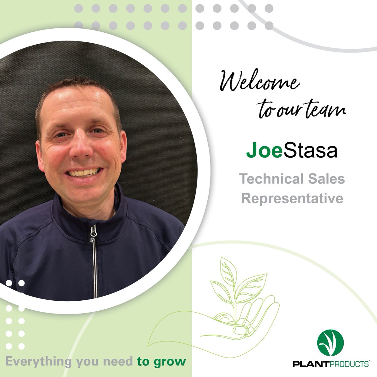 We are excited to introduce Joe, our new Technical Sales Representative, who will be serving customers in the Great Lakes Region. Joe's extensive knowledge and dedication to the ag industry make him a valuable addition to our team. Read more → plantproducts.com → news