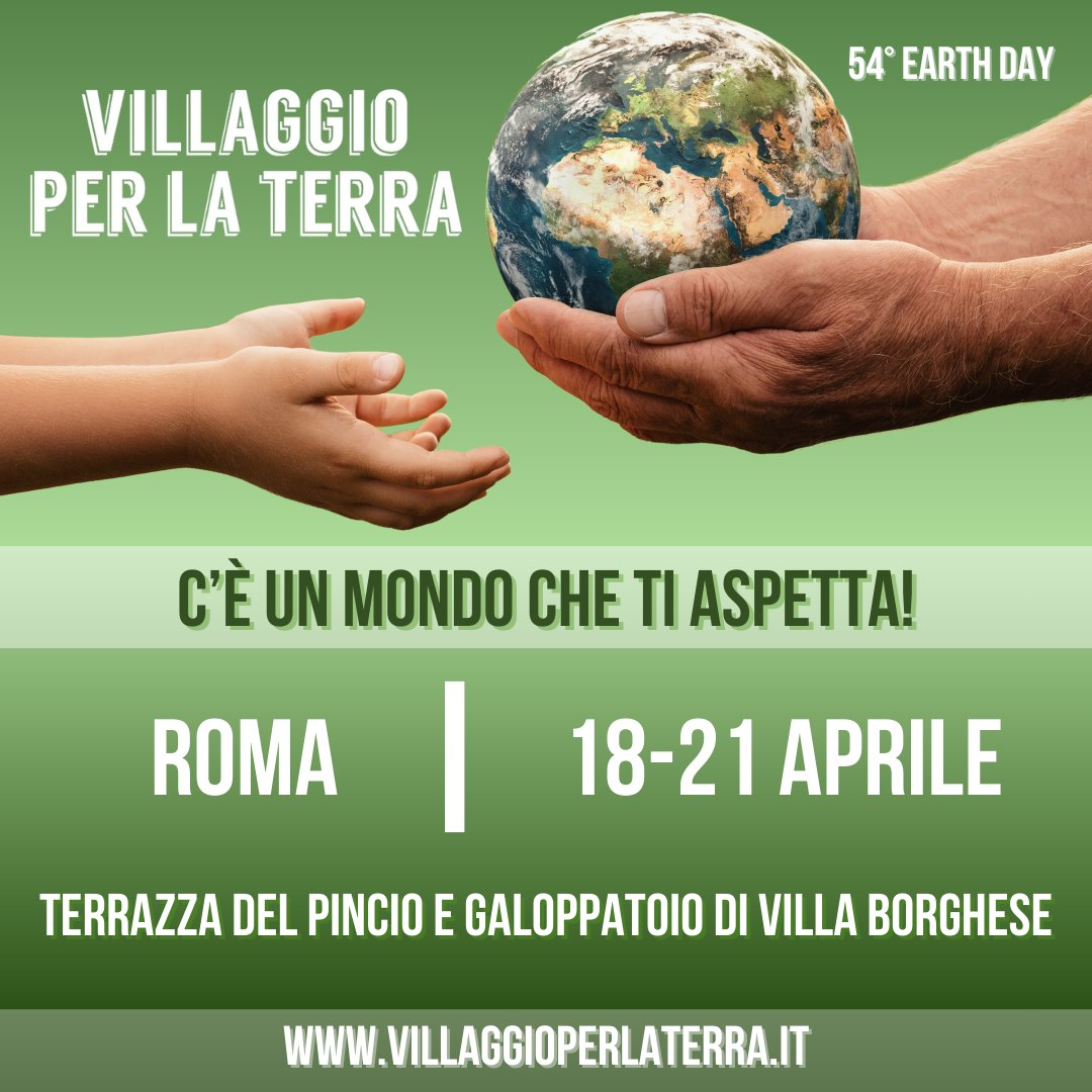 In occasione della Giornata mondiale della Terra, saremo dal 18 al 21 aprile al #VillaggioPerLaTerra a Villa Borghese, Roma, con dimostrazioni pratiche sulle attività dell'Agenzia.
Qui più dettagli sul programma: arpalazio.it/news/-/asset_p…

@SNPAmbiente @EarthDayItalia #EarthDay2024