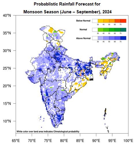 🌧🌧 As per our long range forecast now IMD also predicting above normal rains over entire india #Chennairains #Southwestmonsoon2024 #India #Bengalururains #Mumbairains 🌧🌧