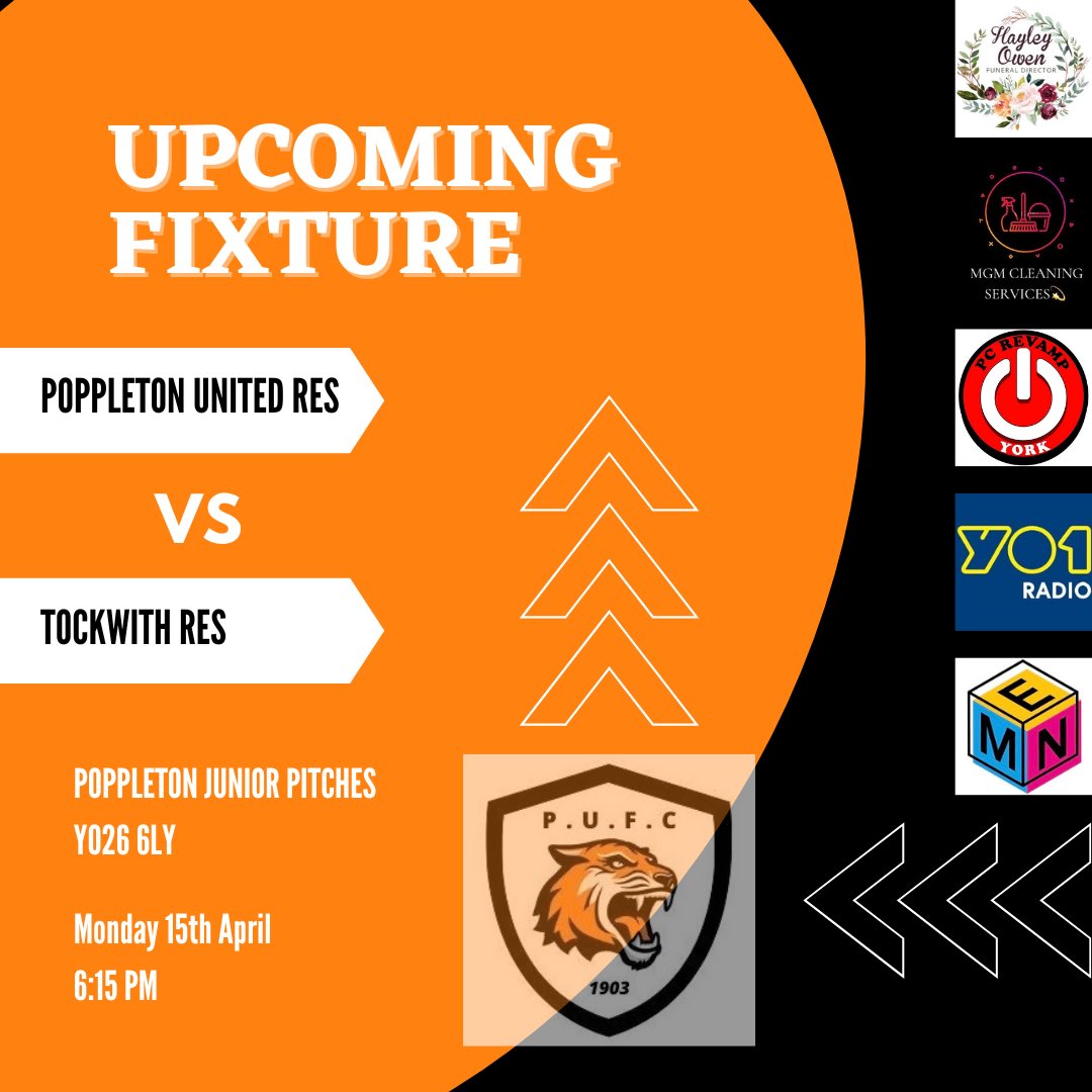 Matchday!

Our reserves face <a href="/tockwithafc/">Tockwith AFC</a> tonight.

All support appreciated.

🟠⚫️