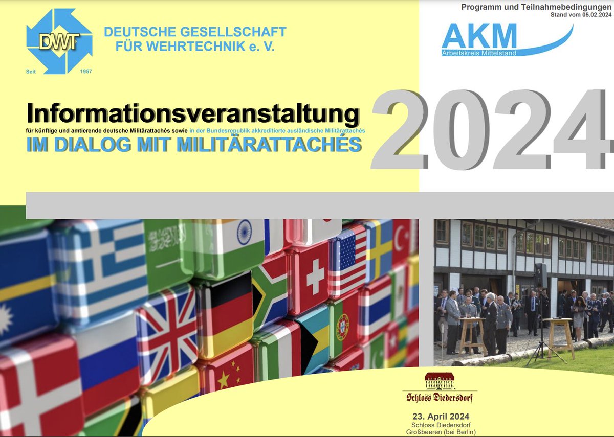 TraversalsIntel's tweet photo. Traversals is excited to welcome you to our booth K7 at the "In Dialogue with Military Attachés" information event on April 23, 2024, at Schloss Diedersdorf near Berlin! 
#Traversals #Analytics #Intelligence #MilitaryAttachés #Berlin #OSINT #AI #Bundeswehr #NATO #Zeitenwende https://t.co/PoyY5FlGff