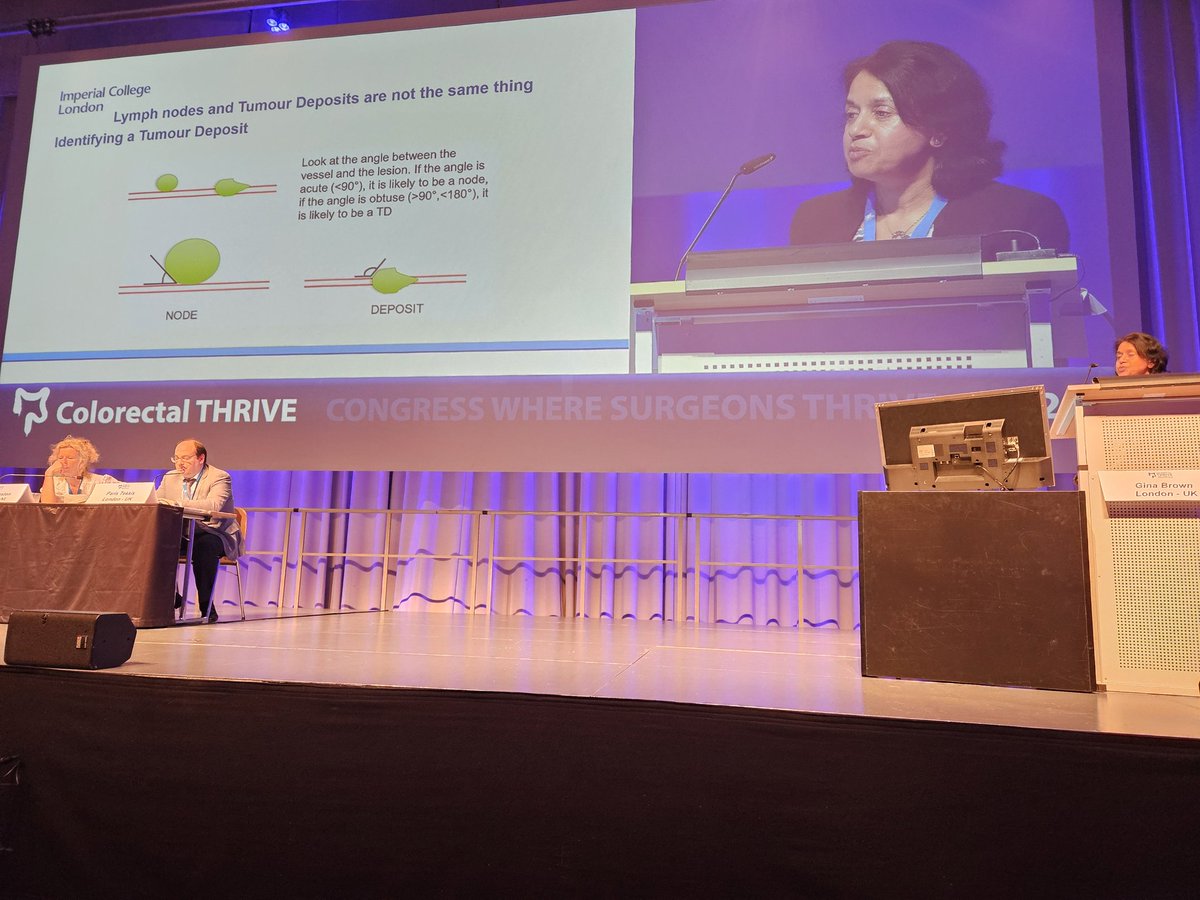Colorectal THRIVE (@colothrive) on Twitter photo Again an eye-opener lecture of <a href="/prof_gina_brown/">Colorectal Cancer</a>, the Queen of radiology as quoted by <a href="/ParisTekkis/">Paris Tekkis</a>. Gina contributions are at the forefront of clinical care for #colorectal #cancer. While lymph node are of limited importance for DFS, tumor deposits make a huge difference in Again an eye-opener lecture of <a href="/prof_gina_brown/">Colorectal Cancer</a>, the Queen of radiology as quoted by <a href="/ParisTekkis/">Paris Tekkis</a>. Gina contributions are at the forefront of clinical care for #colorectal #cancer. While lymph node are of limited importance for DFS, tumor deposits make a huge difference in