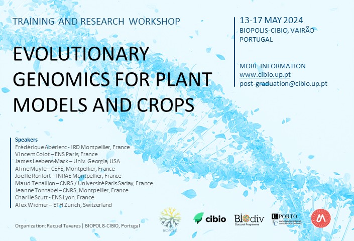 ADVANCED COURSE: Evolutionary Genomics for Plant Models and Crops May 13-17, 2024 | BIOPOLIS-CIBIO, Campus Vairão ➡️Application deadline: April 19, 2024 More info: cibio.up.pt/en/events/evol… #CIBIO_InBIO #Training