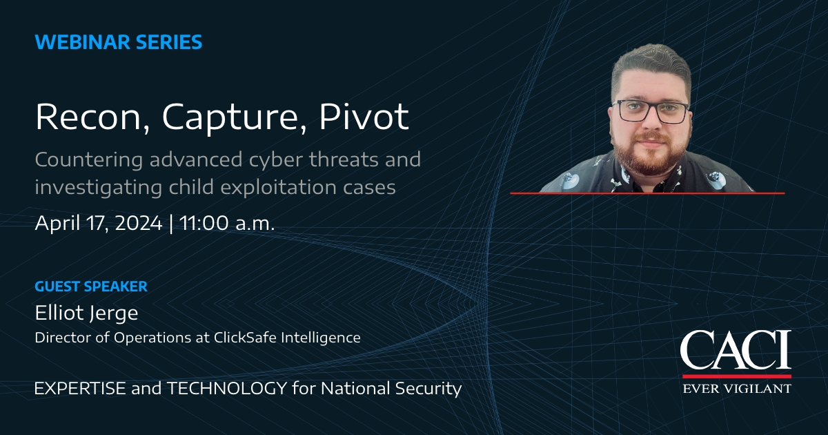 Join us on April 17 at 11 a.m. EST as Elliot Jerge, Director of Operations at ClickSafe Intelligence, shares invaluable insights to combat child exploitation and safeguard the next generation in today’s digital landscape. Secure your spot here: caci.info/4aPVfAN