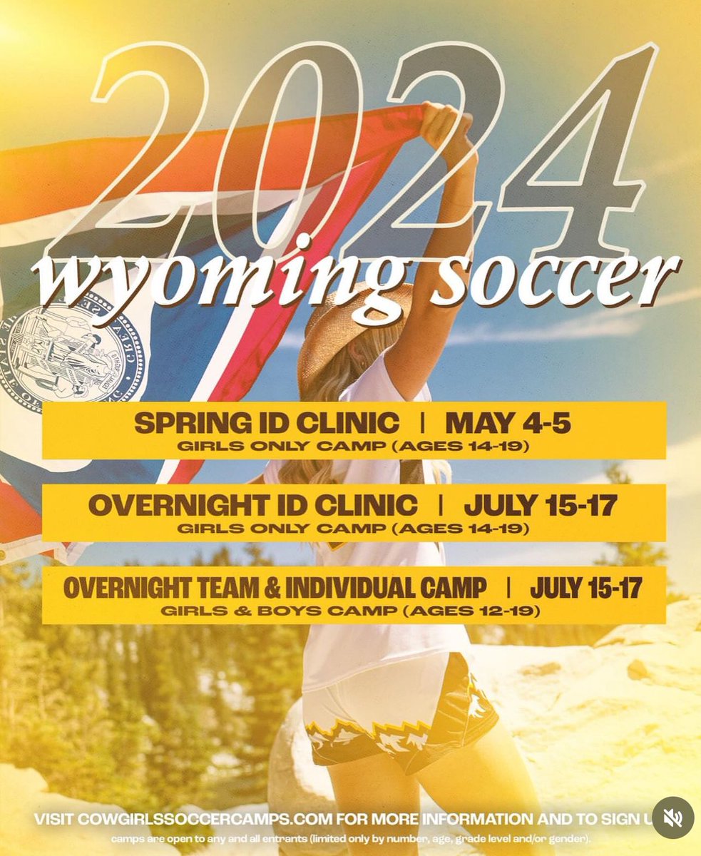 3 WEEKS UNTIL OUR MAY ID CAMP! Register now at cowgirlssoccercamps.com