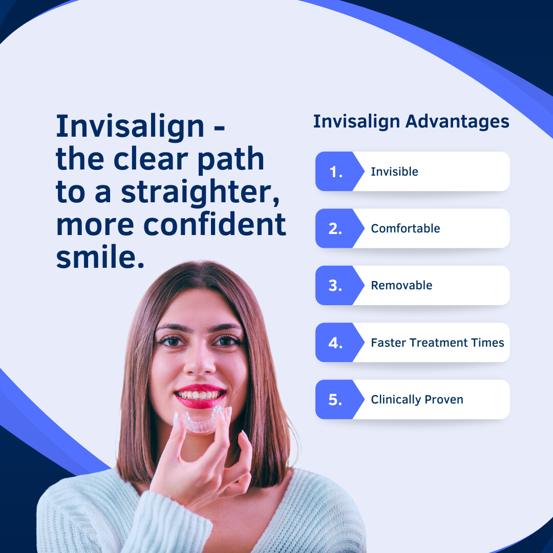 Crooked teeth holding you back? Invisalign straightens them with clear aligners, no braces needed. Smile with confidence!

If you're ready to transform your smile with Invisalign, schedule a consultation today!
downingdental.co.uk/invisalign

#Invisalign #StraightTeeth #ConfidentSmile