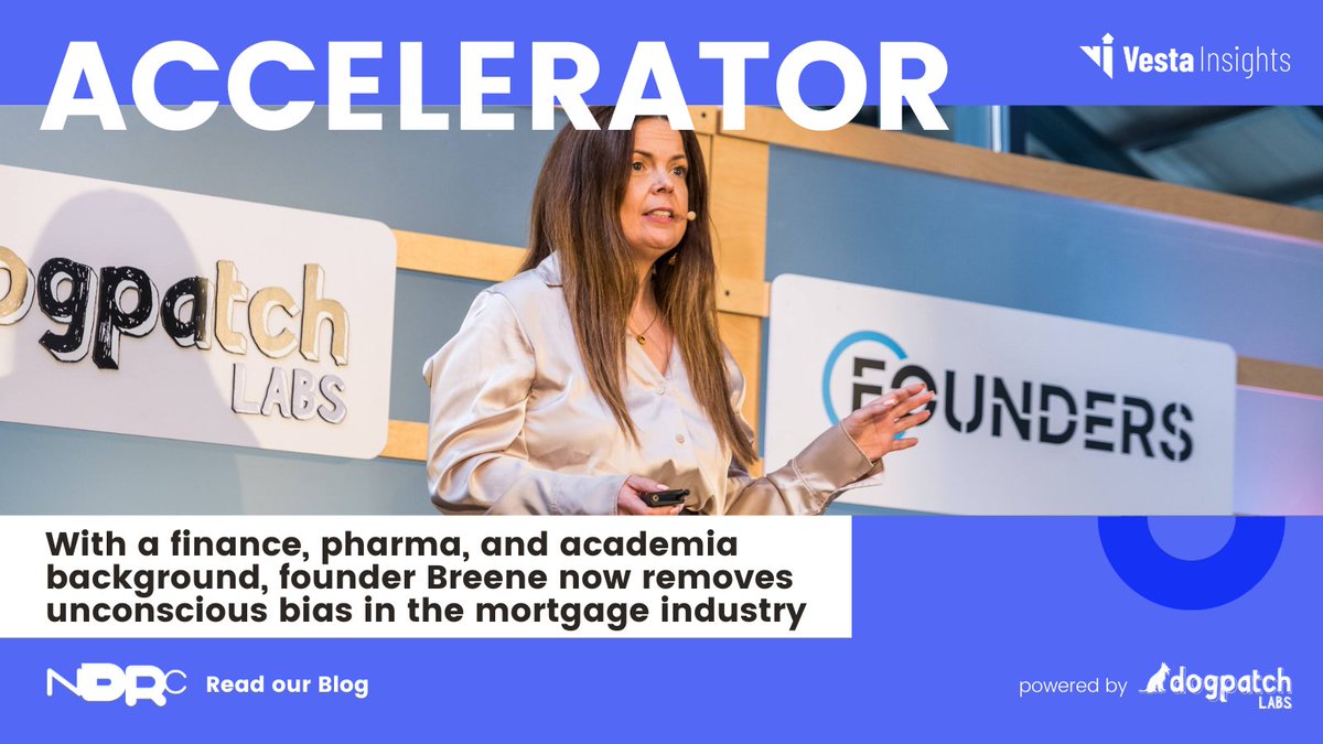 Veronica Breene left behind a career in senior leadership at Deutsche Bank, KPMG, and Novartis to pursue a PhD in Explainable AI and found Vesta Insights. A bold move for someone professionally obsessed with risk? Read why our #Accelerator alum did it 🔖ndrc.ie/blog/vesta-ins…