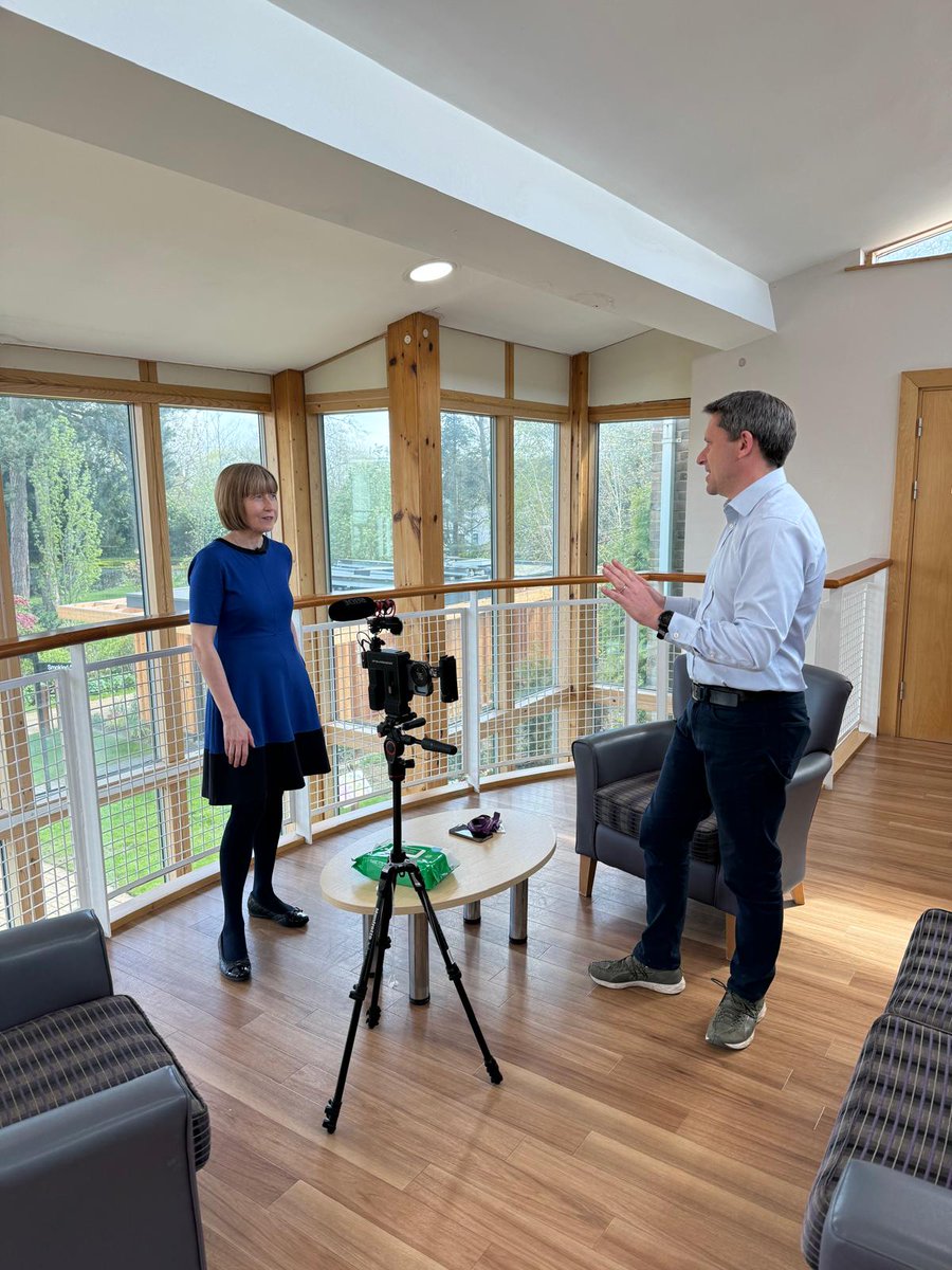We were visited by @BBCLookNorth today to talk about hospice funding and the importance of our #PreciousTimeAppeal running this weekend. The feature will be broadcast later this week, so keep an eye out! 📹 @jamiecoulsontv filming with @StGemmasKerry
