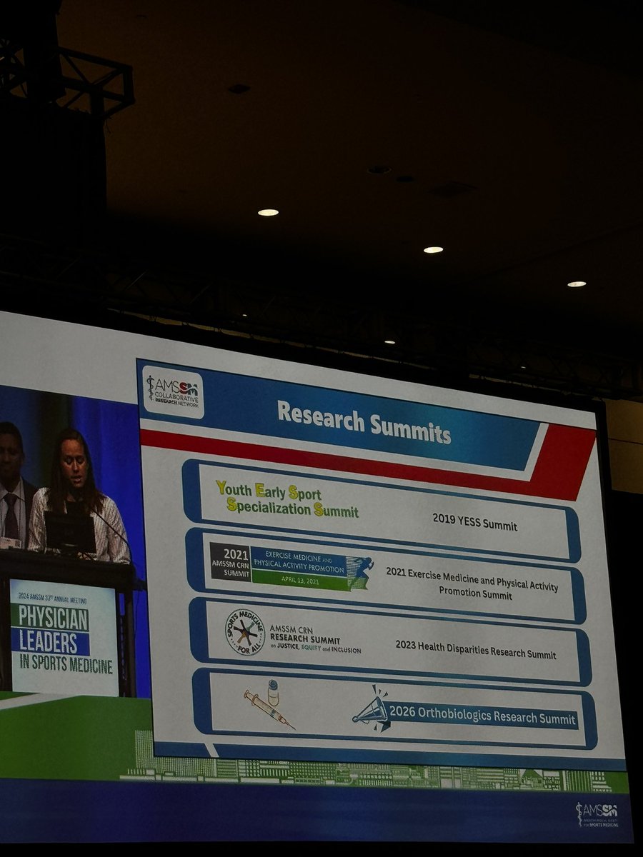 AMSSM_CRN's tweet photo. @Stephklie2 and @IrfAsif from the CRNLT made important updates today:

Check out our $300,000 RFP Grant!

We are happy to announce the topic of the 2026 Research Summit: Orthobiologics.

Please help us by welcoming @andy_peterson_ as the new chair of the CRNLT. https://t.co/EEpAeF0o2j