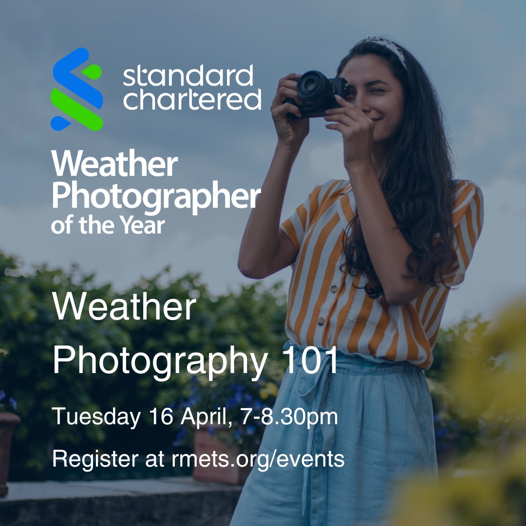 Join broadcast meteorologist @Lauratobin1, picture editor @a_lastair, and storm chaser, @PaulKnightley tomorrow, as we launch the Standard Chartered Weather Photographer of the Year 2024! Register today 👇 rmets.org/event/weather-…